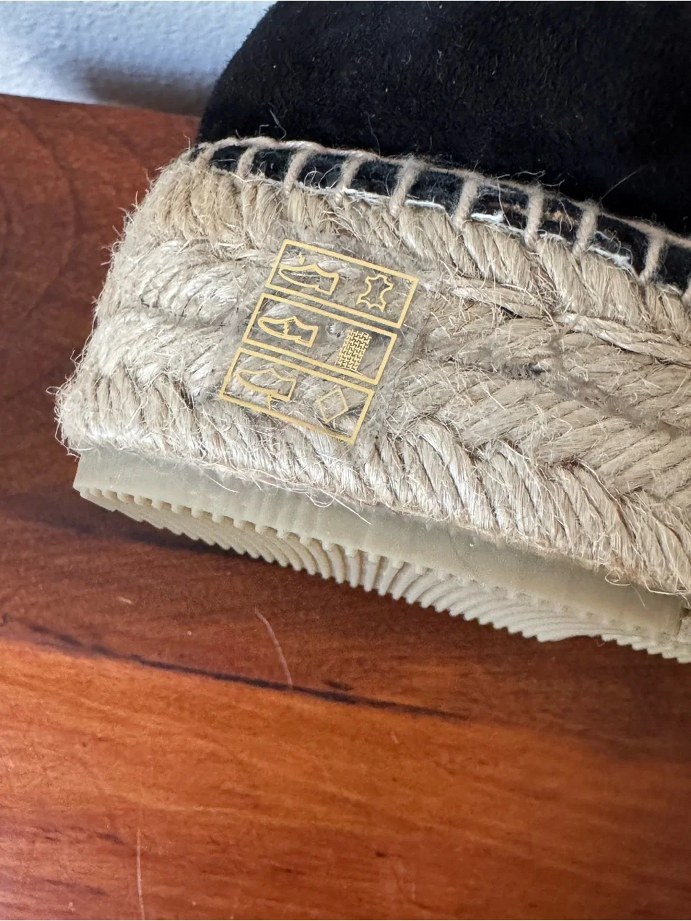 NWOT Toni Pons Black Suede Erla -A Espadrille Flats size 41 / 10